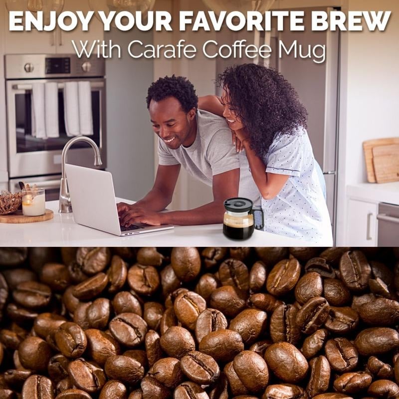 đâ 16 Oz Glass Coffee Mug â Coffee Pot Style