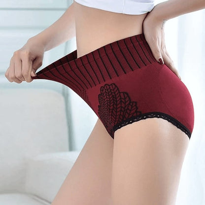 Neue Spitzenhöschen mit hoher Taille für Damen